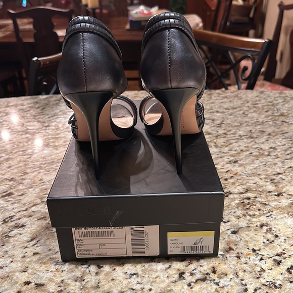 L.A.M.B black leather heels New size 10 - Picture 4 of 7